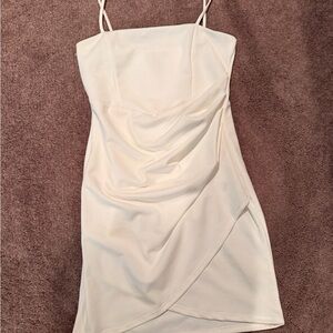 Windsor White Spaghetti Strap Bodycon Mini Dress